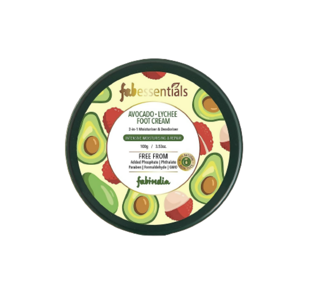 Fabessentials Avacado Lychee Foot Cream - Distacart