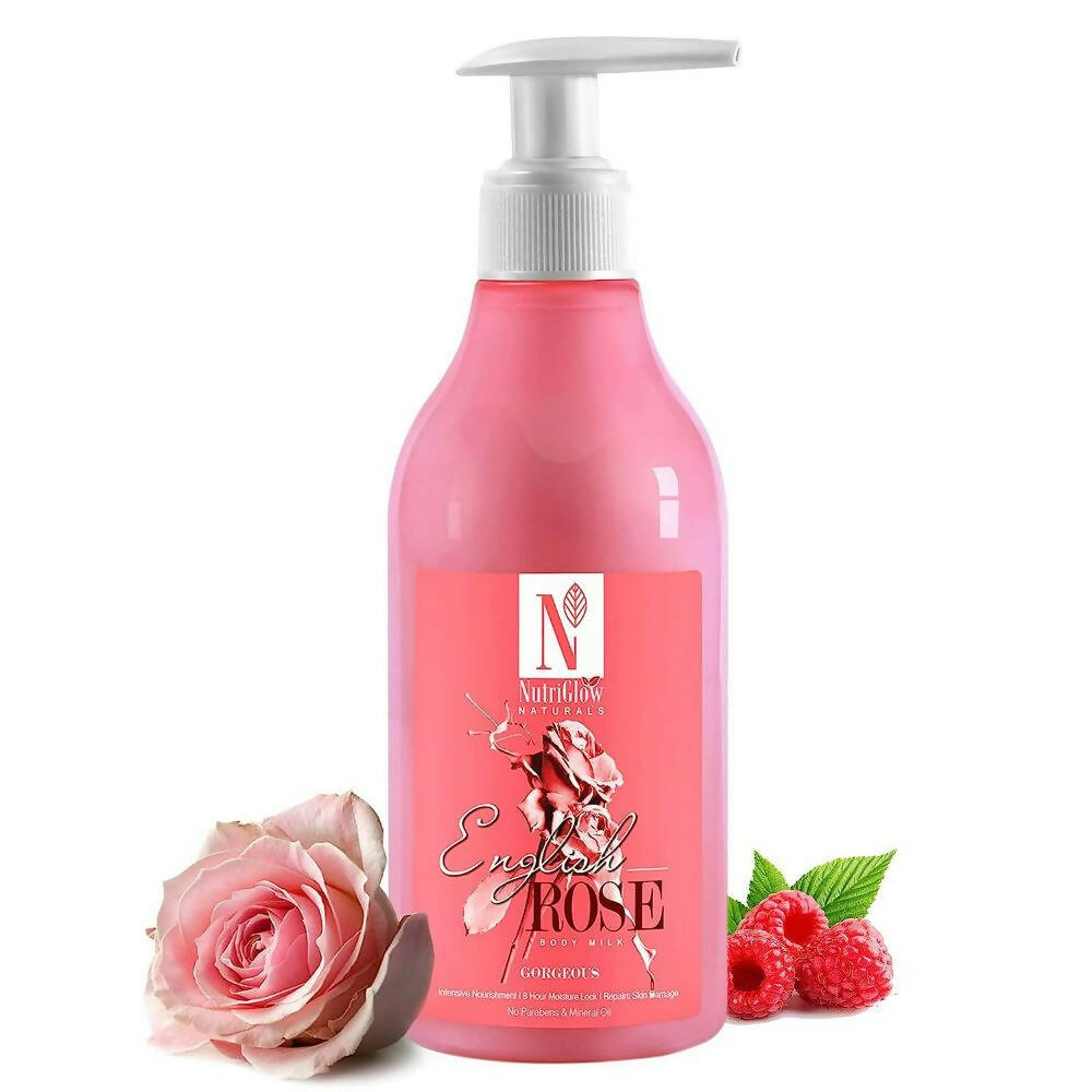 NutriGlow NATURAL'S English Rose Body Milk - Distacart