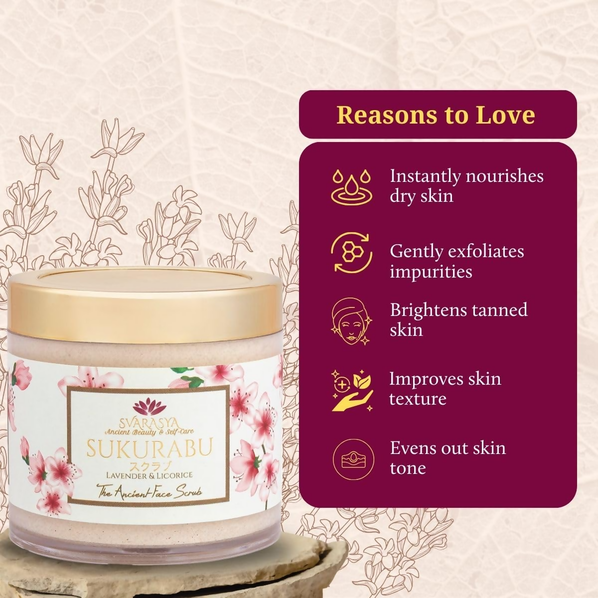 Svarasya Sukurabu The Ancient Face Scrub - Distacart