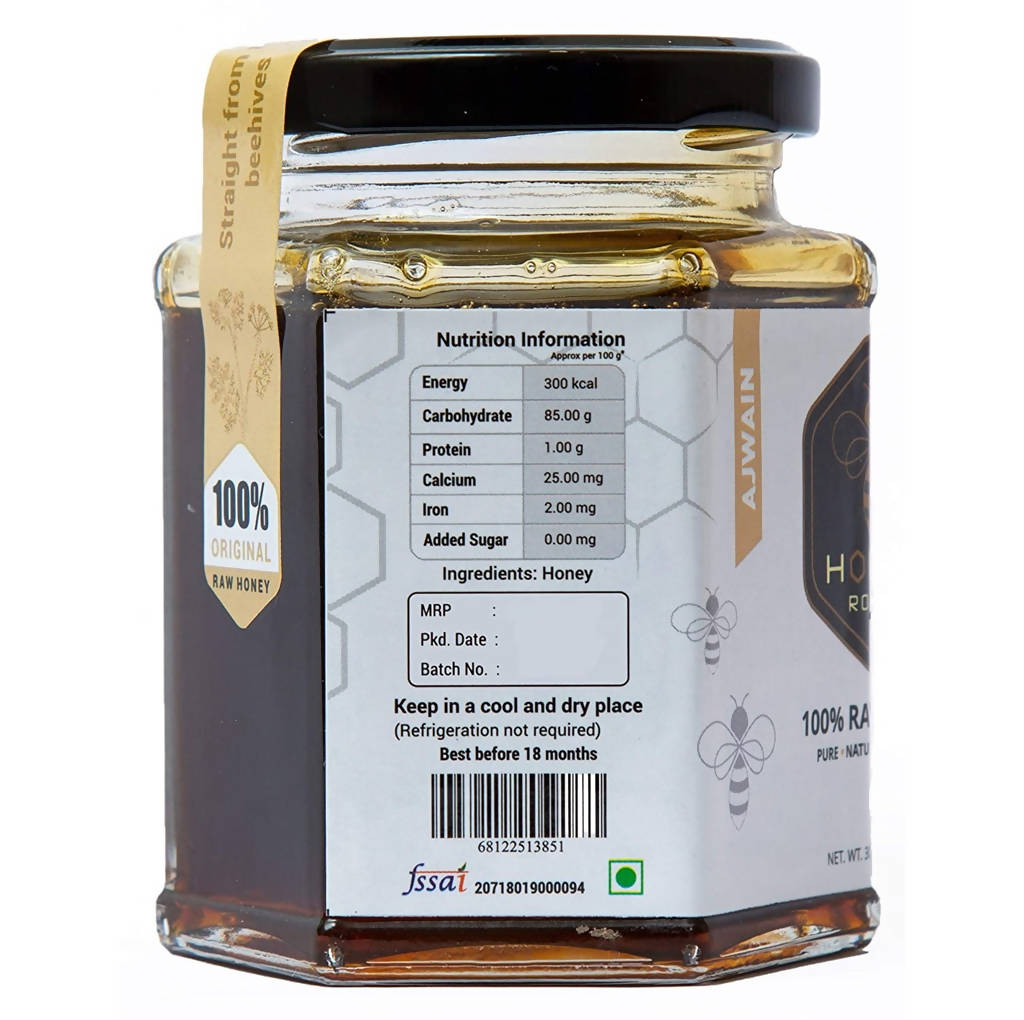 Honey Roots Ajwain Flavor Raw Honey - Distacart