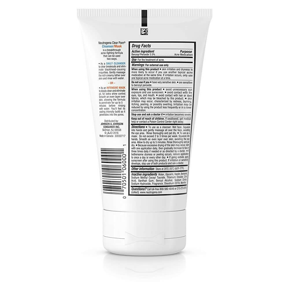 Neutrogena Clear Pore Cleanser Mask - Distacart