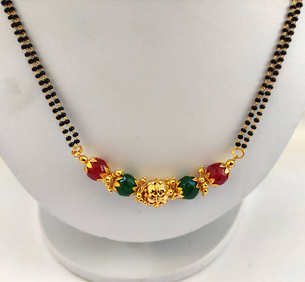 Simple Multicolor Blackbeads / Mangalsutra