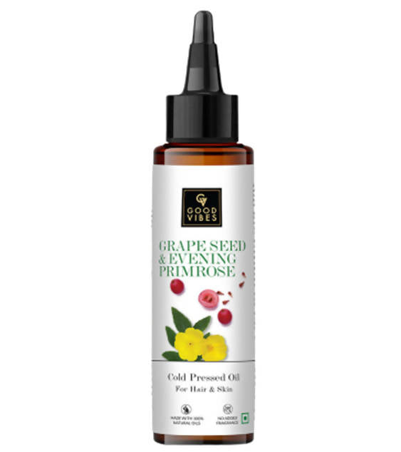 Good Vibes Grape Seed And Evening Primrose Cold Pressed Oil For Hair & Skin