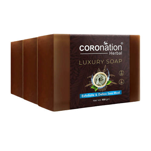 Coronation Herbal Exfoliate & Detox Dead Sea Mud Luxury Soap - Distacart