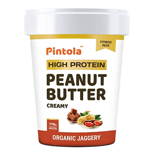 Pintola High Protein Creamy Peanut Butter with Organic Jaggery - Distacart