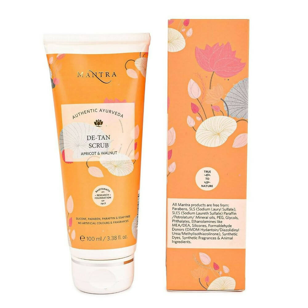 Mantra Herbal De-Tan Scrub Apricot & Walnut - Distacart