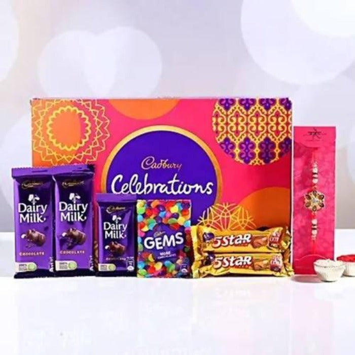 Meenakari Rakhi and Cadbury Celebrations