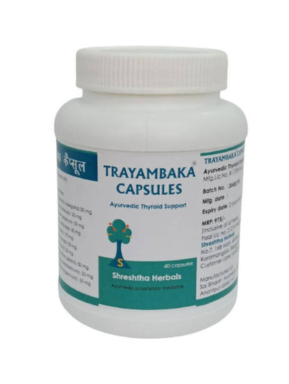 Shreshtha Herbals Trayambaka Capsules - Distacart
