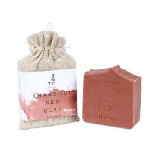 Jeveos Natural Handmade Rhassoul Red Clay Soap - Distacart