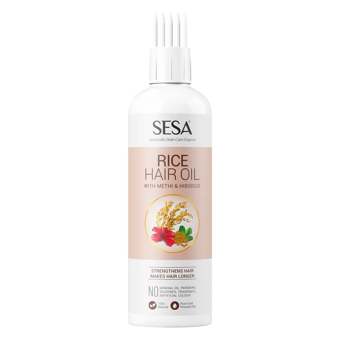 Sesa Ayurvedic Rice Hair Oil with Methi & Hibiscus - Distacart