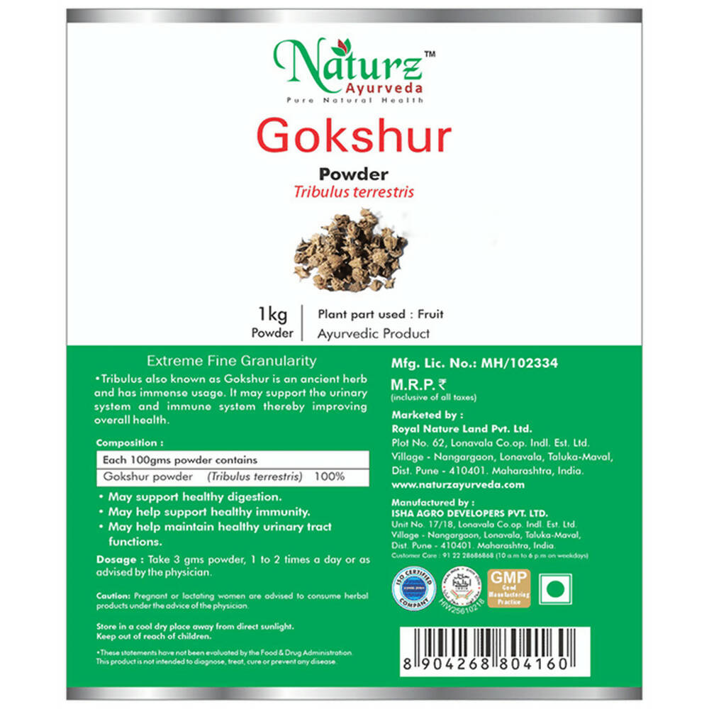 Naturz Ayurveda Gokshur Powder - Distacart