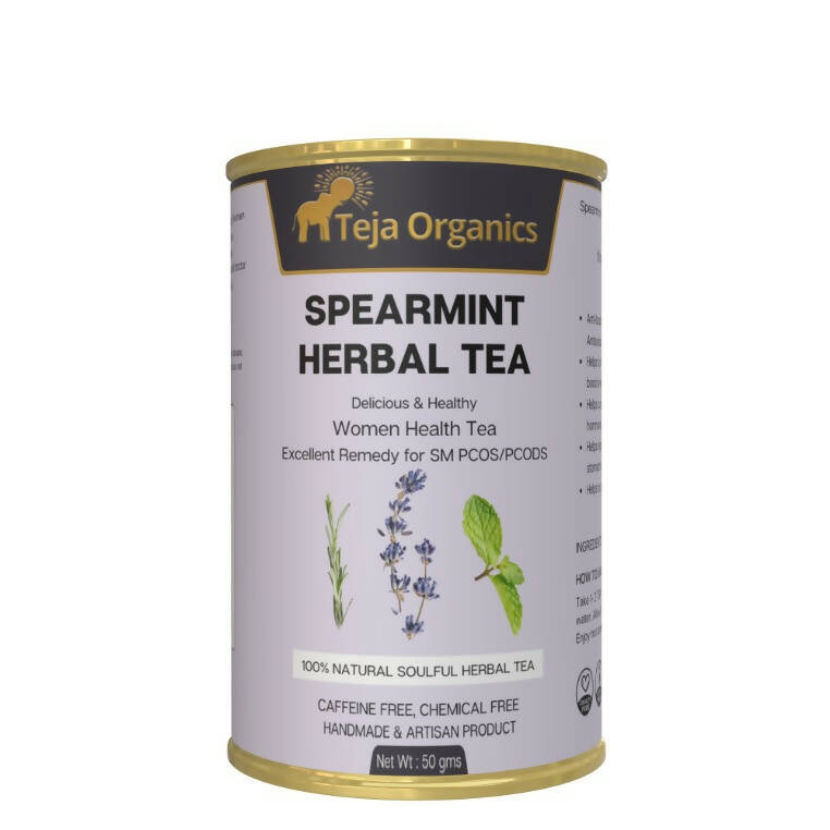 Teja Organics Spearmint Herbal Tea - Distacart