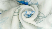 Thumbnail for Kindermum Organic Cotton Muslin Swaddle Blanket 100 Cm X 100 Cm - Set Of 2 - Transport And Aviator - Distacart