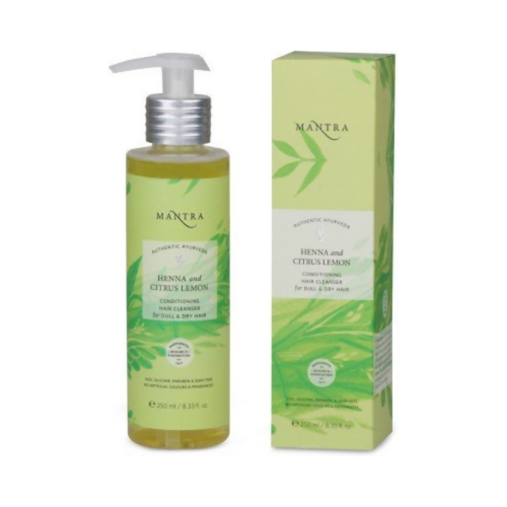 Mantra Herbal Henna and Citrus Lemon Conditioning Hair Cleanser For Dull & Dry Hair - Distacart