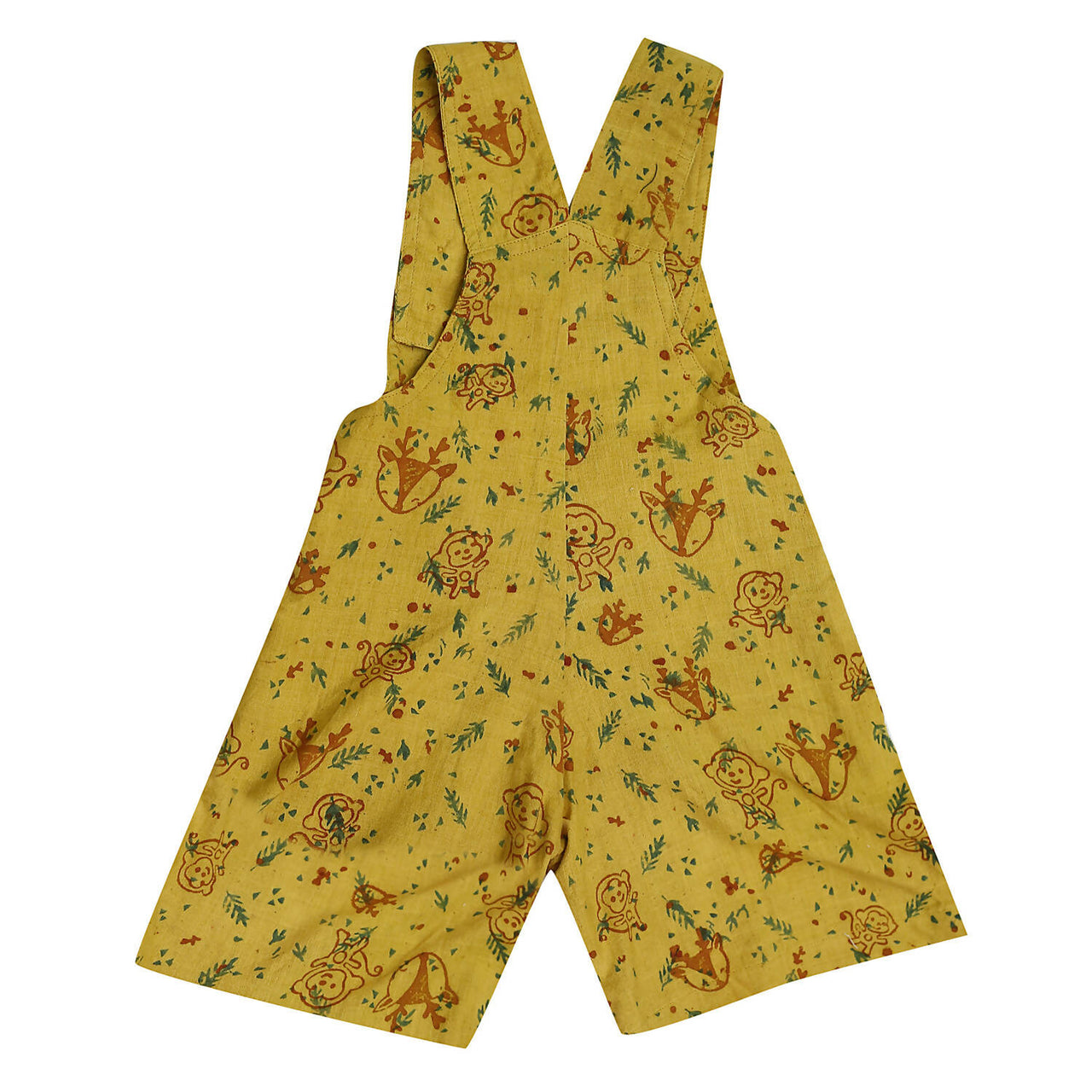 Mhyssa Yellow Dungaree With Round Neck Half Sleeves Maroon Shirt Set - Distacart
