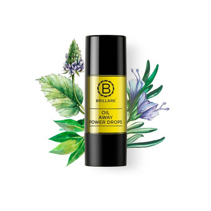 Brillare Oil Away Power Drops Natural Face Serum - Distacart