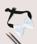 Thumbnail for Manet Boys Solid Single Layer Bow - White - Distacart