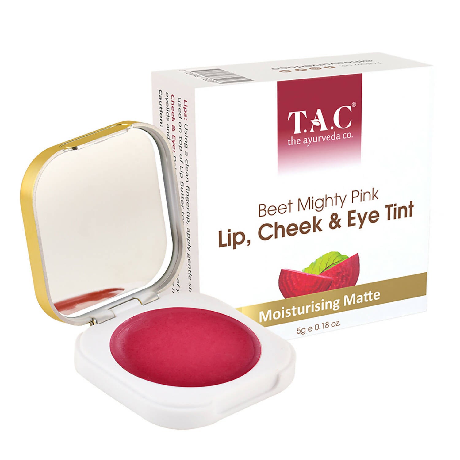 TAC - The Ayurveda Co. Lip, Cheek & Eye Tint with Beetroot Extracts - Distacart