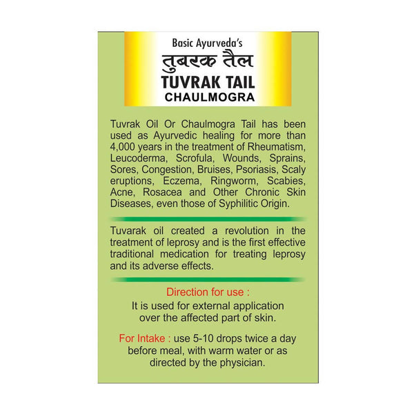 Basic Ayurveda Tuvrak Tail Directions