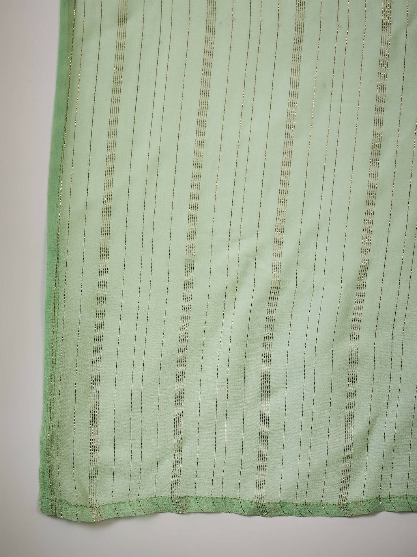 Sea Green Georgette Handwork Unstitched Dress Material - Hanika - Distacart