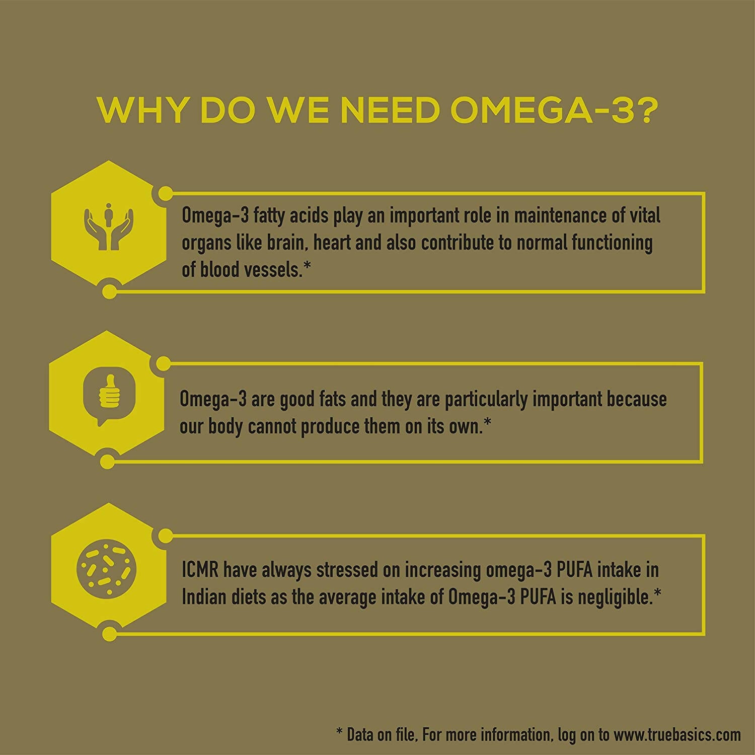 TrueBasics Vegan Omega Capsules - Distacart