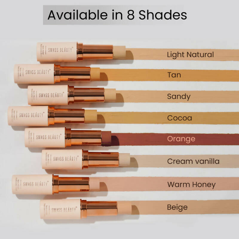 Swiss Beauty Satin Finish Foundation Stick - 03 Warm Honey - Distacart