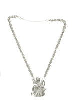 Thumbnail for Mominos Fashion Johar Kamal Oxidised Silver-Plated Brass Finish Radha Kishan Long Necklace For Women - Distacart