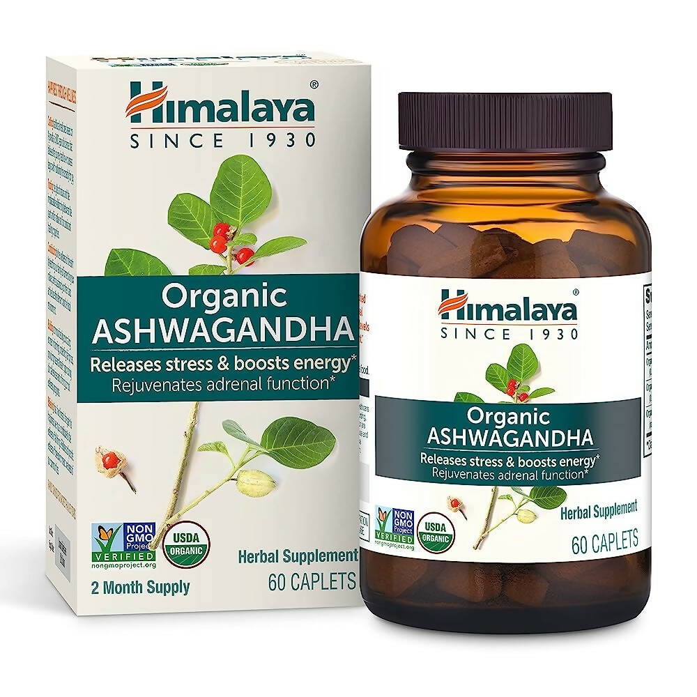 Himalaya Organic Ashwagandha Caplets - Distacart