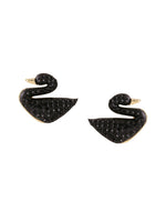 Thumbnail for NVR Women Black Cz Studded Studs Earrings - Distacart