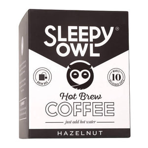 Sleepy Owl Coffee Hazelnut Hot Brew Bags