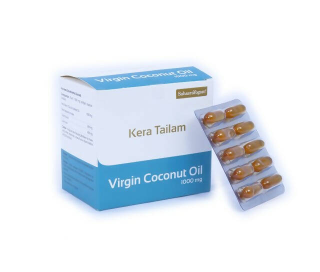 Sahasrayogam Kera Tailam (Virgin Coconut Oil) Capsules - Distacart