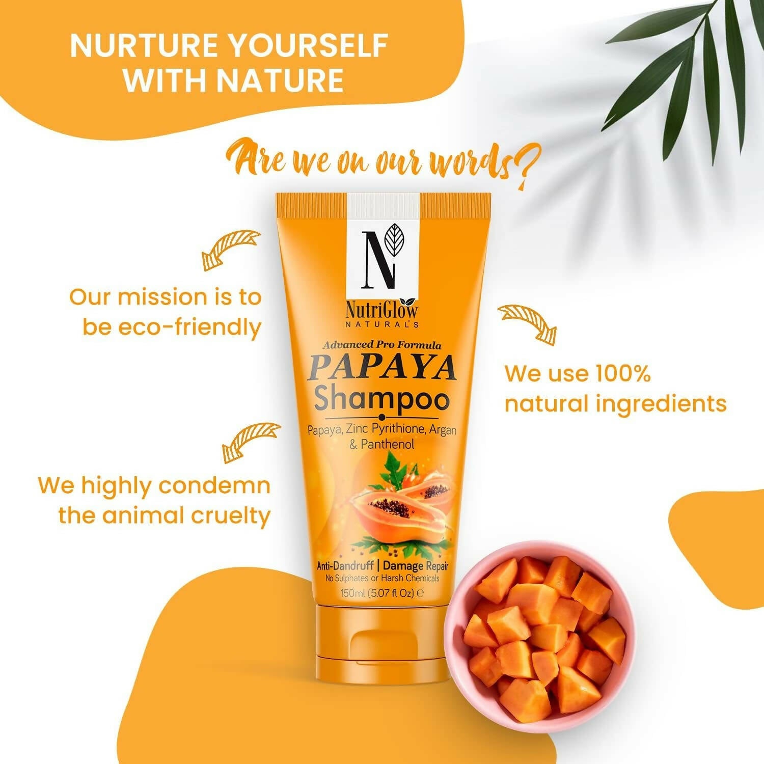 NutriGlow NATURAL'S Advanced Pro Formula Papaya Shampoo - Distacart