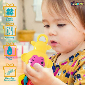 Toyshine Rattle with Teathers Combo for New Born Babies - Distacart