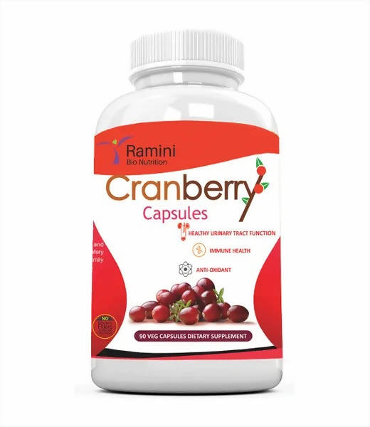 Ramini Bio Nutrition Cranberry 500mg Veg Capsules - Distacart