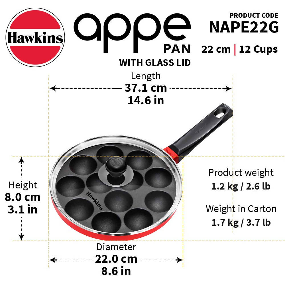 Hawkins Nonstick Appe Pan With Glass Lid - Distacart