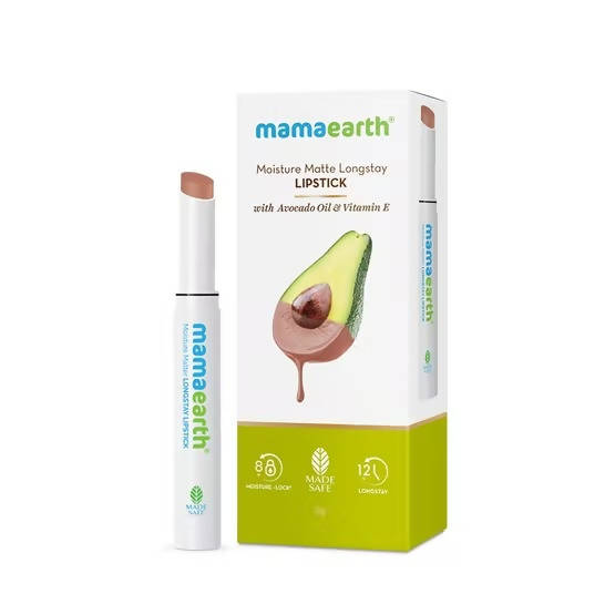 Mamaearth Moisture Matte Long Stay Lipstick-Cinnamon Nude