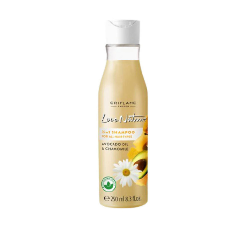 Oriflame Love Nature 2 in 1 Shampoo for All Hair Types - Avocado Oil &amp; Chamomile