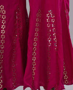 Thumbnail for Mominos Fashion Dark Pink Mirror Palazzo