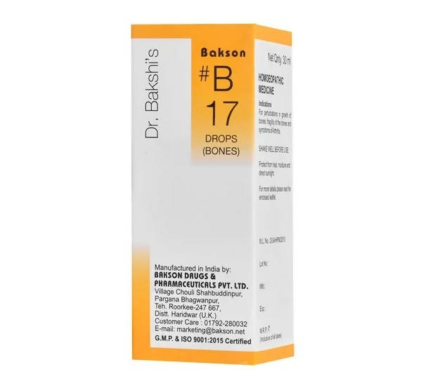 Bakson's Homeopathy B17 Drops