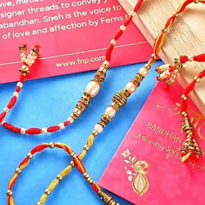 2 Beads Pearl Rakhis 