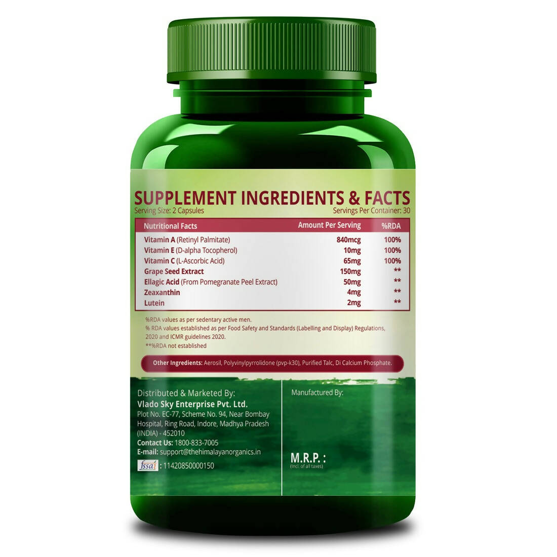 Himalayan Organics Dark Spots Pigmentation Support Capsules - Distacart