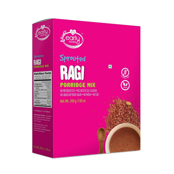 Early Foods Organic Sprouted Ragi Porridge Mix - Distacart