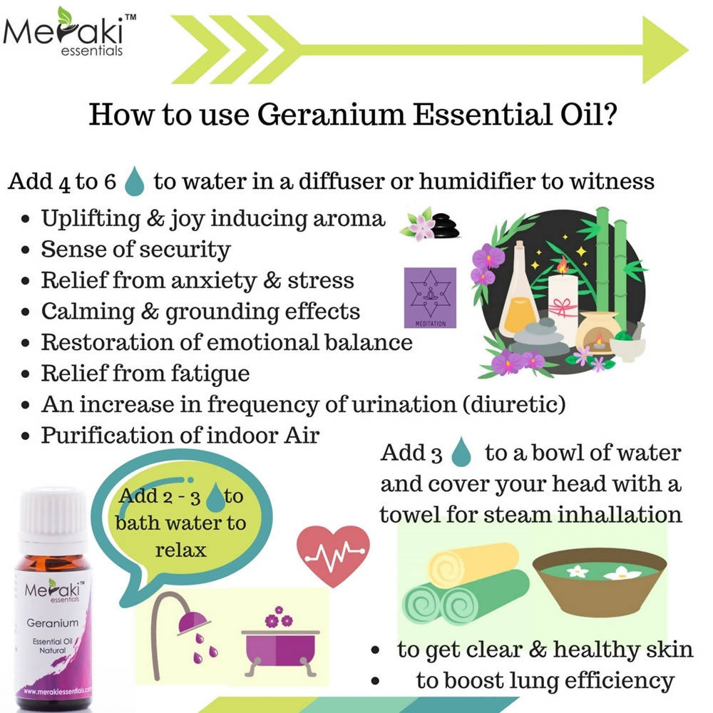 Meraki Essentials Geranium Essential Oil - Distacart