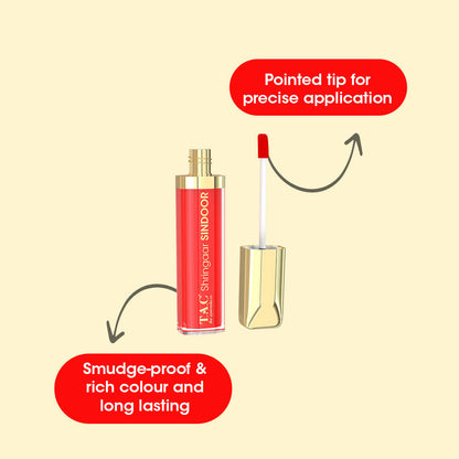TAC - The Ayurveda Co. 100% Natural Herbal Liquid Sindoor Red - Distacart