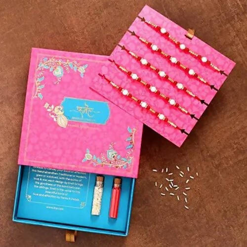 Set of 5 Pearl Rakhi