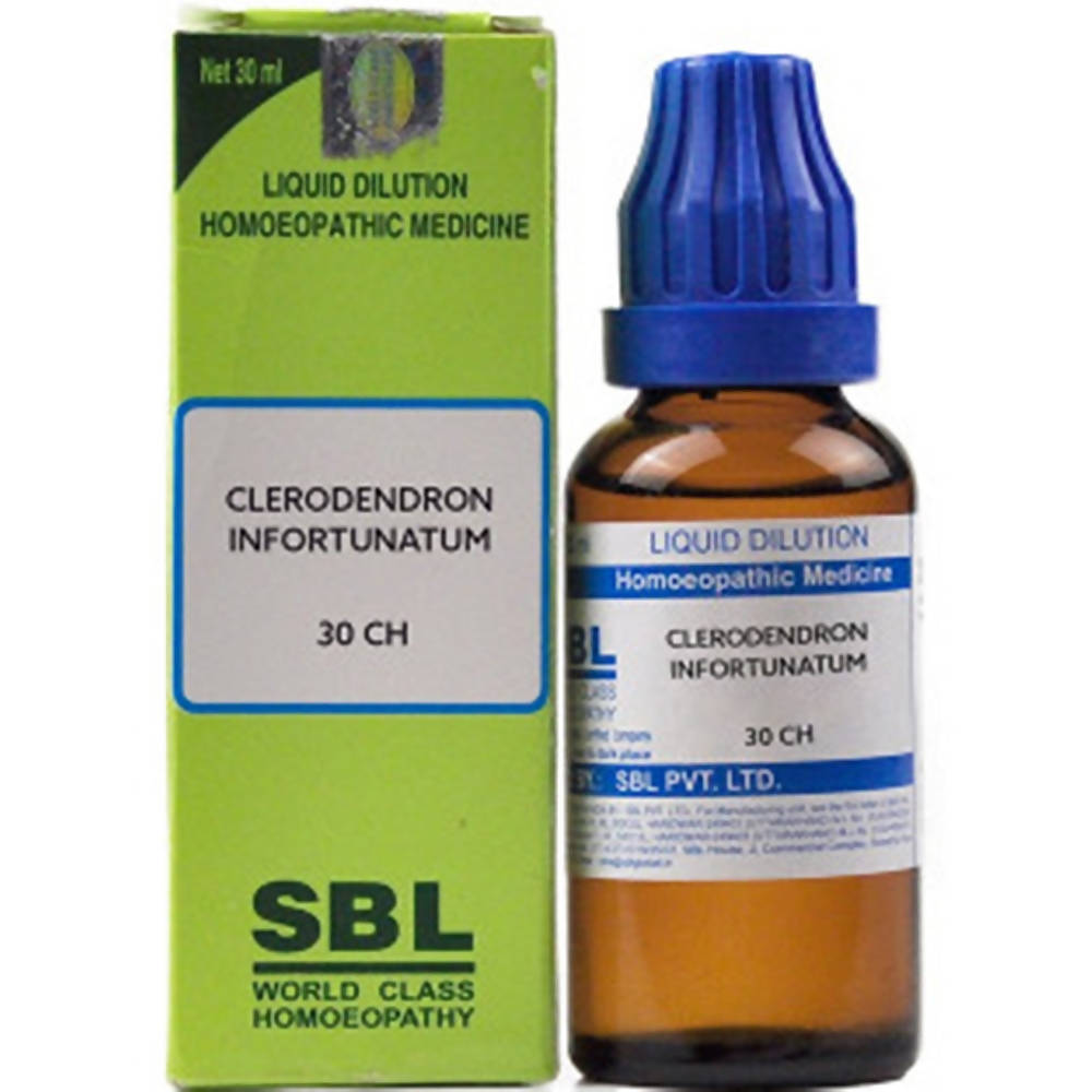 SBL Homeopathy Clerodendron Infortunatum Dilution 30 CH