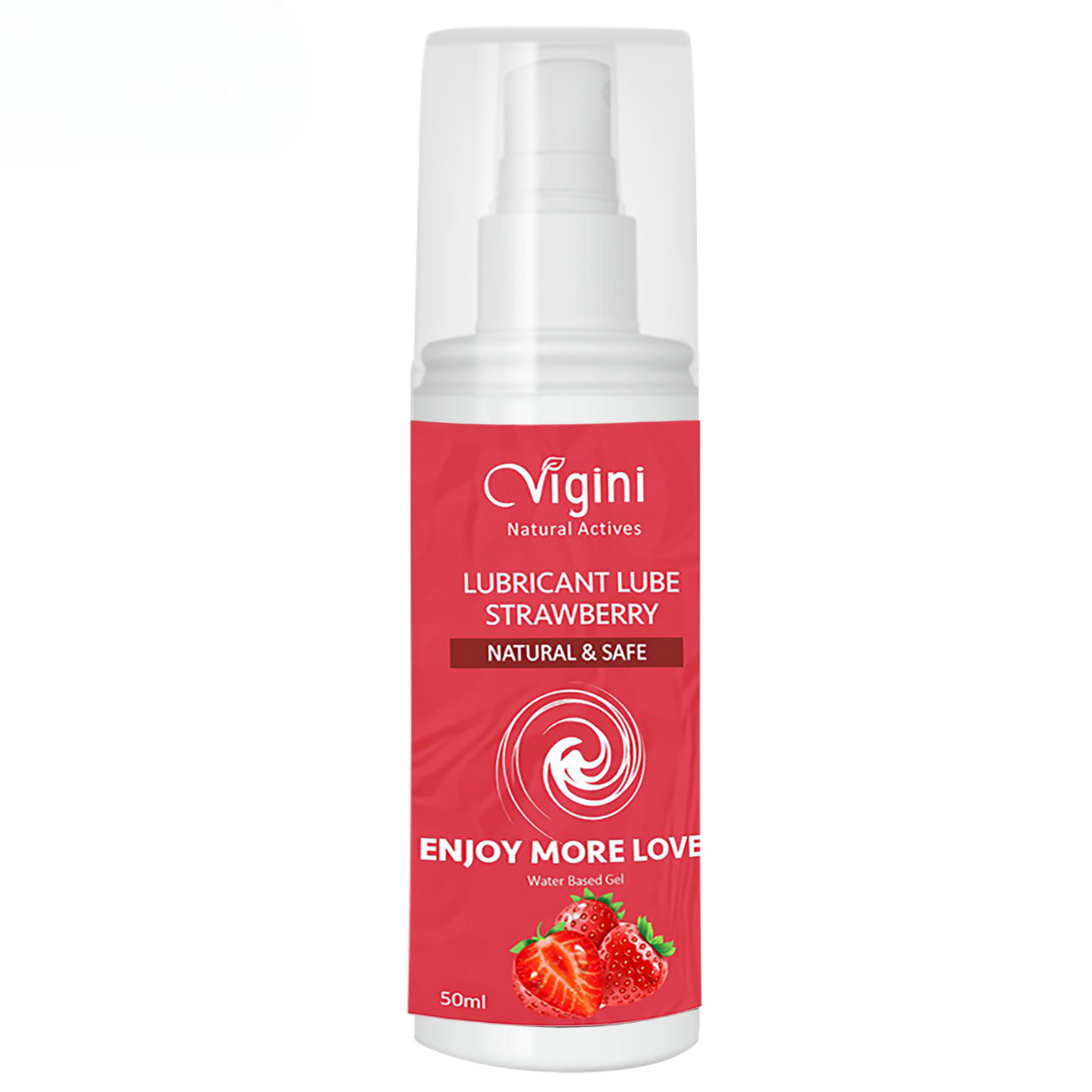 Vigini Intimate Strawberry Lubricant Personal Lube Water Based Gel - Distacart