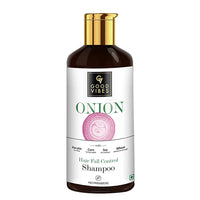 Thumbnail for Good Vibes Onion Hairfall Control Shampoo With Keratin, Corn, Wheat Protein & Soy