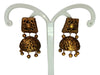 Terracotta Dazzling Temple Jhumkas