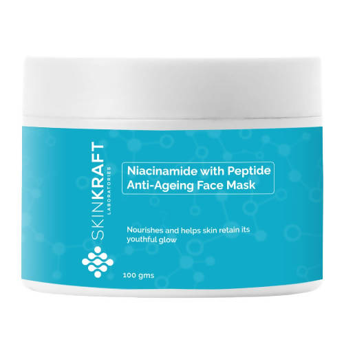 SkinKraft Niacinamide With Peptide Anti Ageing Face Mask - Distacart